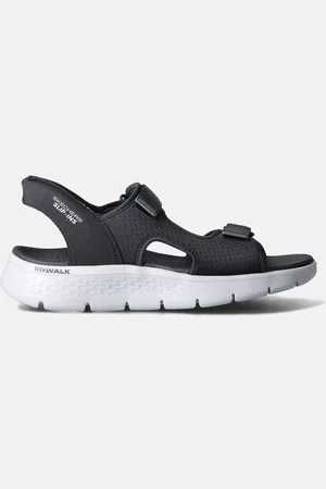 Skechers Slip-ins Go Walk Zwarte Sandalen