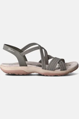 Skechers Reggae Slim Turn It Up Kaki Sandalen