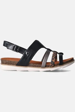 Marco Tozzi Zwarte Sandalen
