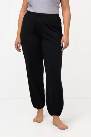 Ulla Popken Dames Lange broeken - Grote Maten Joggingbroek, Dames, zwart