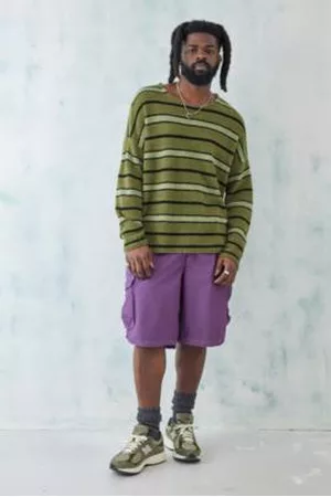 iets frans... Heren Shorts - Iets frans. Purple Multi-Pocket Tech Shorts