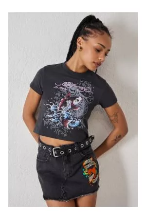 ED HARDY Black Koi Baby Tee