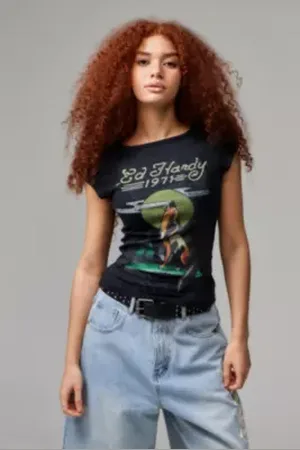 ED HARDY T-shirt décontracté Howl en taille: XS
