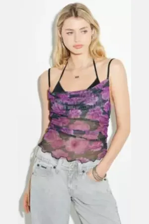 Urban Outfitters UO Candy Rose Double-Layer Halterneck Top par en taille: XL