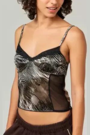Archive At UO Archive Chez UO Débardeur Imprimé Zèbre par en taille: XL
