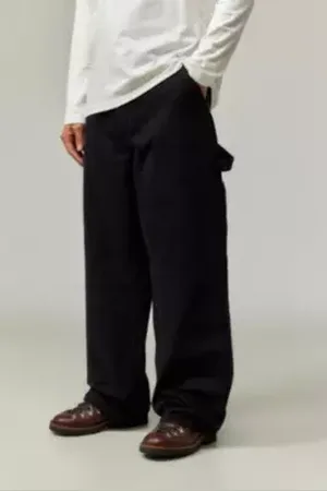 BDG Pantalons de travail noir délavé en taille: 32 l 32 L