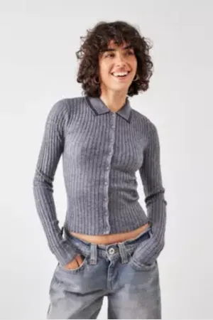 BDG Haut polo en maille côtelée Denver en taille: XS