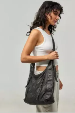 BDG Sac Slouch en Similicuir Délavé Bloom en taille: TAILLE UNIQUE