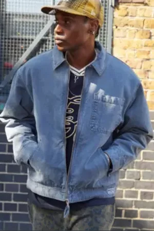 BDG Veste de travailleur à glissière Alba Slate en taille: Medium