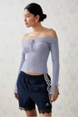 Kimchi Blue Haut en maille épaules dénudées en taille: XL
