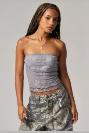 Kimchi Blue Haut tube en dentelle Kori en taille: Large