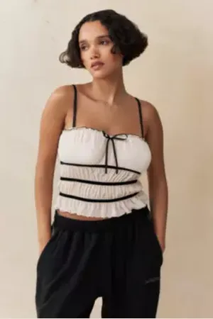 Kimchi Blue Débardeur Tia Froncé taille: Medium