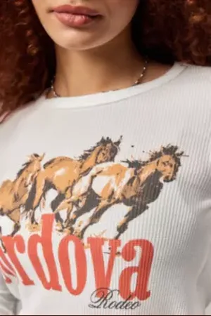 Urban Outfitters Haut en maille gaufrée cheval UO Cordova par en taille: XS