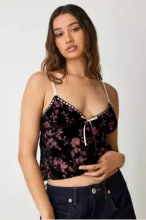 Urban Outfitters Cami Devore Floral Mindy Out From Under en taille: Large