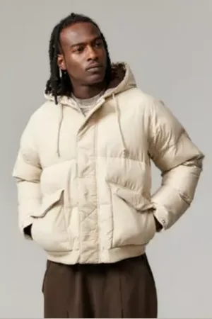 BDG Veste matelassée en coton Stone en taille: Small