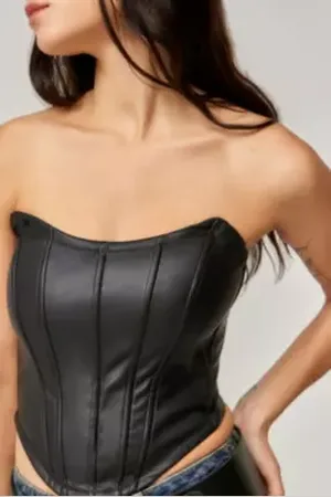 Silence + Noise Haut Bandeau en Simili Cuir Pheonix en taille: Small