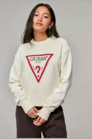 Guess Pull Tricoté Triangle Jeans en taille: Small