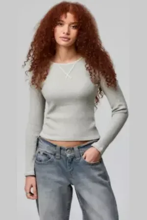 BDG Haut en maille gaufrée en taille: XS