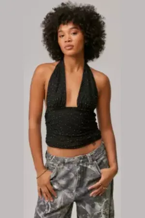 Silence + Noise Haut Halter Diamante Strobe en taille: Large