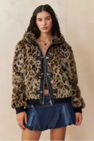 Jaded London Veste Imprimé Léopard Mendoza en taille: Small