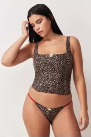 Wild Lovers String Amoureux Roberta Léopard par en taille: XL