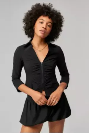 Silence + Noise Chemise Bengaline Froncée Mila en taille: TTP