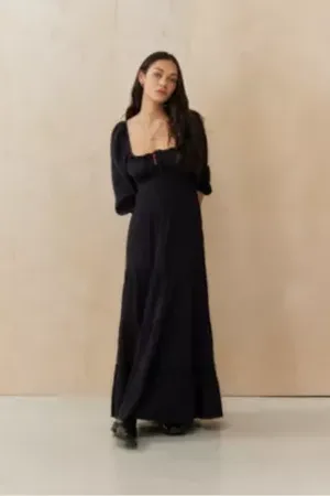 Urban Outfitters Robe Maxi Violetta Kimchi Blue en taille: Medium