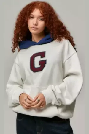 GAP Sweat à capuche en chenille avec logo en taille: XS