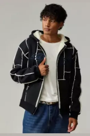 ED HARDY Sweat à capuche patchwork UO Exclusif en taille: Small