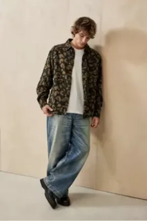BDG Chemise à manches longues imprimé léopard en taille: Small