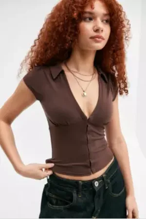 Silence + Noise Chemise Loren à Agrafes et Œillets en taille: Small