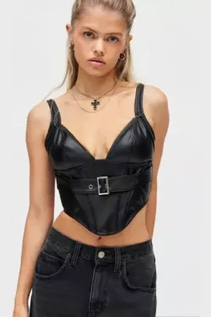 Out From Under Corset en simili cuir Blaze en taille: Medium