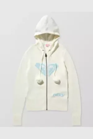 Roxy Sweat à capuche en tricot à pompons UO Exclusive en taille: Medium