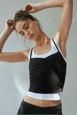 Urban Outfitters Débardeur UO Bec Froncé Devant par en taille: Large