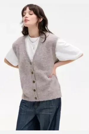 BDG Gilet en maille boutonnée en taille: XL