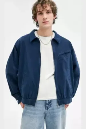 BDG Navy Tony Harrington Jacket en taille: Small