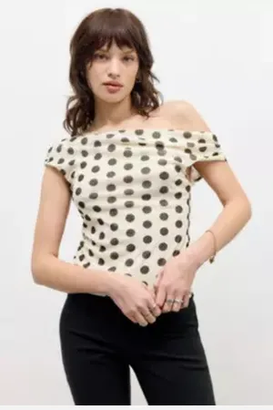 Silence + Noise Haut en maille à pois Fia en taille: Small