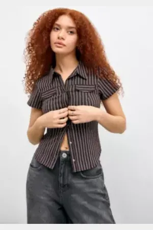 Silence + Noise Chemise Polly Bengaline en taille: XL
