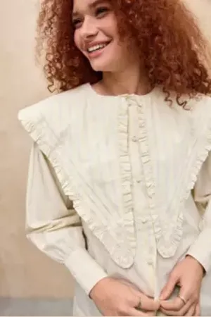 Damson Madder Blouse Volantée Sandy en taille: UK 12