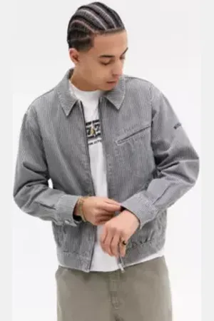 BDG Veste Harrington à rayures fines Tony en taille: Small