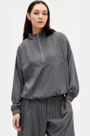 Archive At UO Veste Quart-Zip à Rayures en taille: Large