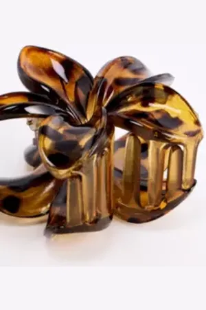 Urban Outfitters Pince à Cheveux Fleur Tropicale Écaille de Tortue par en taille: TAILLE UNIQUE