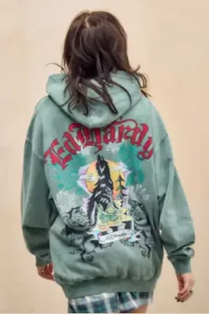 ED HARDY Sweat à capuche Don Wolf en taille: Medium
