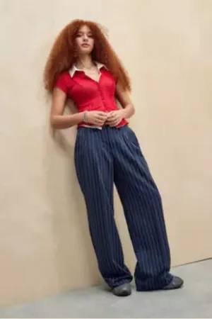 Archive At UO Pantalons taille basse à fines rayures Ash en taille: Medium