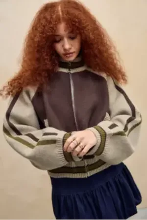 Jaded London Veste Bomber en Maille en taille: Small