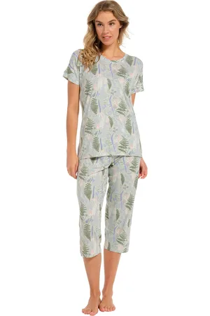 Pastunette Dames pyjama bamboe capri 20241-146-2 - - 38