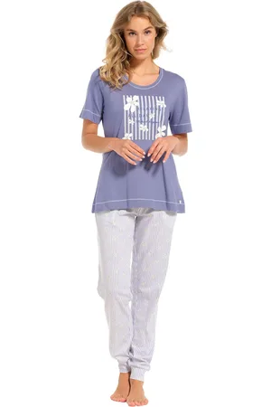 Pastunette Dames pyjama 7/8 broek 20241-122-2 - - 48