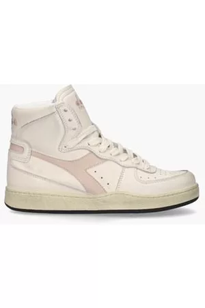 Diadora Dames Sneakers - Mi Basket Used Off-White/Lichtroze