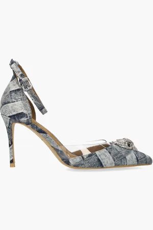Kurt Geiger Belgravia Vinyl High Heel Jeansblauw