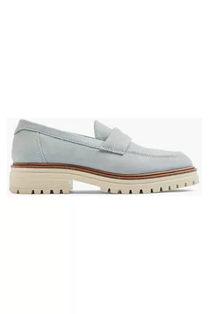 5th Avenue Dames Loafers - Lichtblauwe Chunky Nubuck Loafer Dames (maat 39, )
